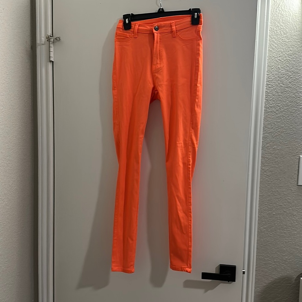 Neon Orange Jeggings Size Medium NWOT